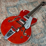 Gretsch G5420T Electromatic Hollow Body with Black Top Filter'Tron Pickups and Bigsby, Orange Stain
